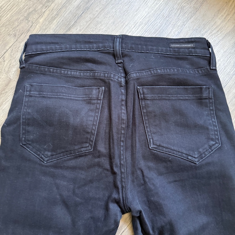 Citizens of Humanity Carlton Ankle Straight Black Jeans Sz 26 - Picture 11 of 13